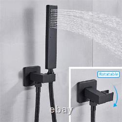 16 LED Rainfall Shower System with Swivel Tub Spout Bath Shower Faucet Set New