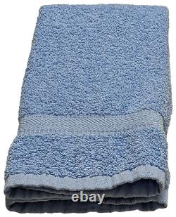 16 x 27 Light Blue 100% Cotton Hand Towels Gym Spa Hair Salon