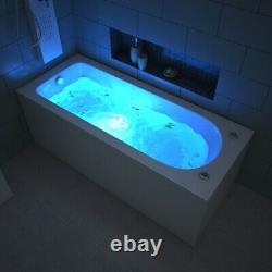 1700MM Whirlpool Jacuzzi Bathtub Acrylic Spa Bath+Light+Waste+13 Massage jets