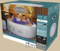 2021 Lay Z Spa PARIS 4-6 Person Hot Tub LED Lights Freeze Shield Brand New Vegas
