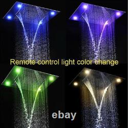 23 x 31 LED Waterfall Rainfall Shower System Remote Control, Massage, Spa