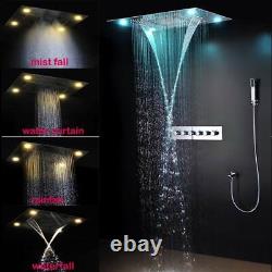23 x 31 LED Waterfall Rainfall Shower System Remote Control, Massage, Spa