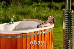 2 person wood fired hot tub