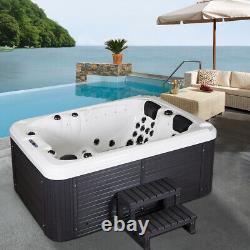 3 Person Whirlpool Bath Jacuzzi LED Light Computer Control Halloween Spa outdoor