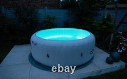 4-6 Person Luxury Lay-Z Spa Paris Inflatable Hot Tub with Colourful LED Lights