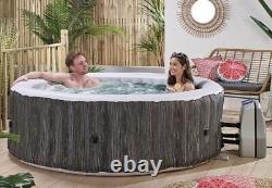 6 Person Wood Effect Spa with Floating LED Light