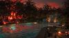 A Beautiful Golden Sunset By A Relaxing Private Pool Soothing Water Sounds Calming Waterfall