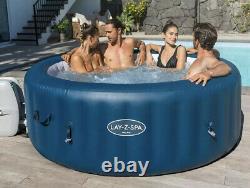 BRAND NEW Lay Z Spa Milan 6 Person Smart Hot Tub Round Lazy Blue Complete 2021