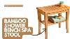 Bamboo Shower Bench Spa Stool Amazon Rustic Style