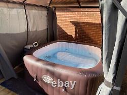 Bestway Lay-Z-Spa Maldives Hydrojet Pro Hot Tub, LED Lights And Thermal Cover
