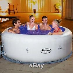 Bestway Lay-Z-Spa Paris AirJet Inflatable Hot Tub with LED Lights for 4-6 Perso