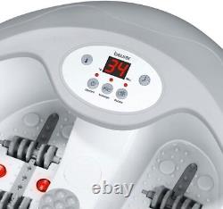 Beurer FB50 Foot Spa With Water Heater, Footbath Infrared Light Grey