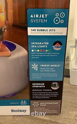 Brand NEW Lay Z Spa PARIS LED 4-6 Person LED LIGHTS Inflatable Hot Tub 2021 Lazy