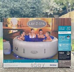Brand New Lay Z Spa Paris 2021 Version 6 Person Hot Tub with LED Lights FREE P&P