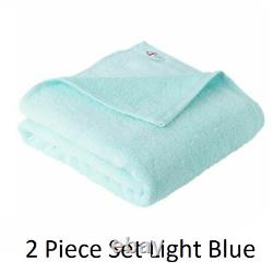 Broome Imabari X-Large Bath Towel Set of 2 Brise Pima Cotton Light Blue 90×160cm