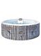 Cleverspa Hot Tub Spa Inflatable 4 Person Portable Led Lights Grey Garden Pool