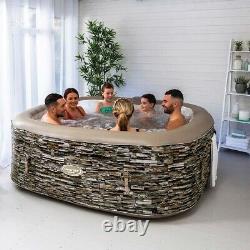CleverSpa Sorrento 6 Person Inflatable Spa With LED Lights. Hot Tub