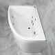 Cora Acrylic Offset Corner Bath 1500 X 1000mm With Whirlpool Jet & Light Options