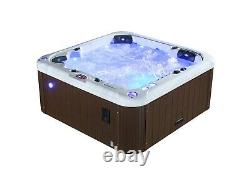 DEMO London 5-Person Hot Tub Spa 44 Jet Aromatherapy LEDs Bluetooth Waterfall