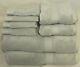 Dkny Eight Piece Solid Light Soft Gray Bathroom Towel Set 100% Cotton New