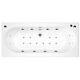 Double Ended Whirlpool Bath 1700x700 12 Jet (8 Jet System) Led Lights, 10 Airspa
