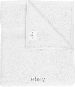 Economy Bath Towels Bulk Cotton Blend Soft Light Weight Commercial Use Towel Set
