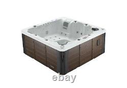 Erie 6-Person Hot Tub Spa 46 Jet Aromatherapy LEDs Bluetooth Waterfall