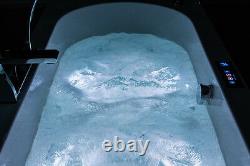 Eros 1700x750mm 35 Flush-jet whirlpool & spa bath with Chromotherapy Lighting