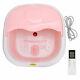 Foldable Foot Spa Bath Motorized Massager Heated Bubble Red Light Fatigue Relief