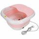 Foldable Foot Spa Bath Motorized Massager Heating Bubble Red Light Stress Relief