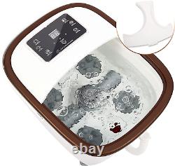 Foot SpaZweni Foot Bath Massager with Heat, Bubbles, Vibration and Red Light, 6 Ma
