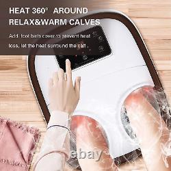 Foot SpaZweni Foot Bath Massager with Heat, Bubbles, Vibration and Red Light, 6 Ma