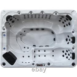 GRAND BEND 94-JET 9-PERSON HOT TUB Aromatherapy LEDs Bluetooth Waterfall