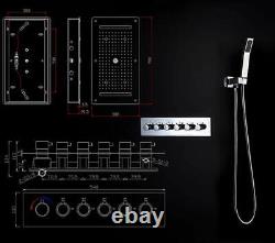 High-pressure Water Saving Best LED Shower Set 15x28, Polished Stainless Steel