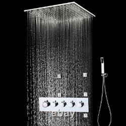High-pressure water Saving LED Shower Stainless Steel, 20 Oil Rubbed Bronze