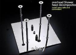 High-pressure water Saving LED Shower Stainless Steel, 20 Oil Rubbed Bronze