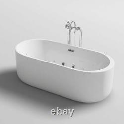 Home Deluxe Whirlpool Bathtub Self-Supporting Acrylic Tub Shower Whirl Tub