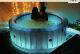 Hot Tub Inflatable Bubble Spa Light Up Starry 6 Persons Garden Pool Round Mspa