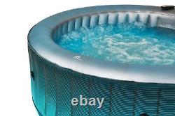 Hot Tub Inflatable Bubble Spa Light Up Starry 6 Persons Garden Pool Round MSPA