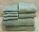 Hotel Vendome Eight Piece Towel Set Light Blue 100% Cotton Spa Collection New