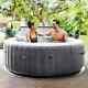 Intex Purespa Inflatable Hot Tub Spa Outdoor Bubble Greywood Deluxe Vidaxl