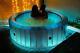 Inflatable Hot Tub Light Up Starry 6 Bathers Bubble Spa Round Garden Pool Mspa