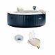 Intex 75 Inch 6 Person Inflatable Hot Tub With Spa Led Light And Cup Holder/tray