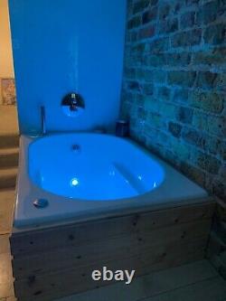 Japanese soaking bath with micro-bubbles spa, 12 air jets & chromotherapy light