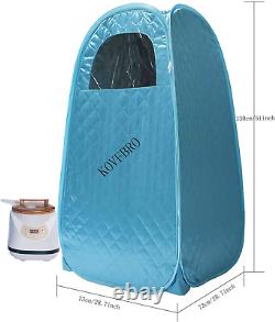 KOVFBRO Portable Steam Sauna Generator Cabin SPA Larger Tent Bath Detox Therapy