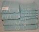 Kassa Moda Eight Piece Solid Light Blue Bathroom Towel Set 100% Cotton New