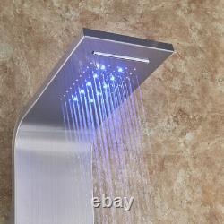 LED Light Digita Thermostatic Shower Panel Column with Massage SPA