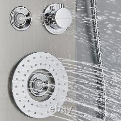 LED Shower Panel Column Tower Stainless steel Shower Mixer Massage Spa Body Jets