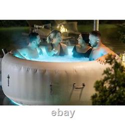 Lay-Z-Spa 54148 Paris Hot Tub with LED Light + Genuine Lay-Z Spa Foam Mat