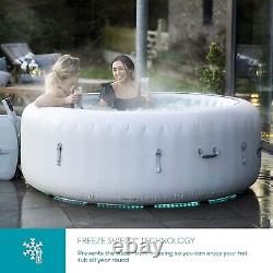 Lay-Z-Spa AirJet Paris 6 Person Hot Tub in White with LED Lights A1/60013-SPA
